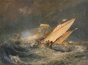 Joseph Mallord William Turner Fishing boats entering calais harbor oil painting on canvas